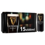 Guinness Draught 500ml Cans 15 Pack